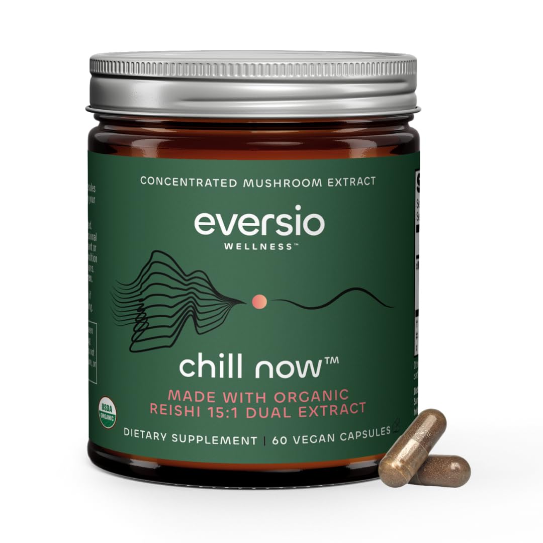 Eversio Wellness Organic Reishi Mushroom Capsules front view