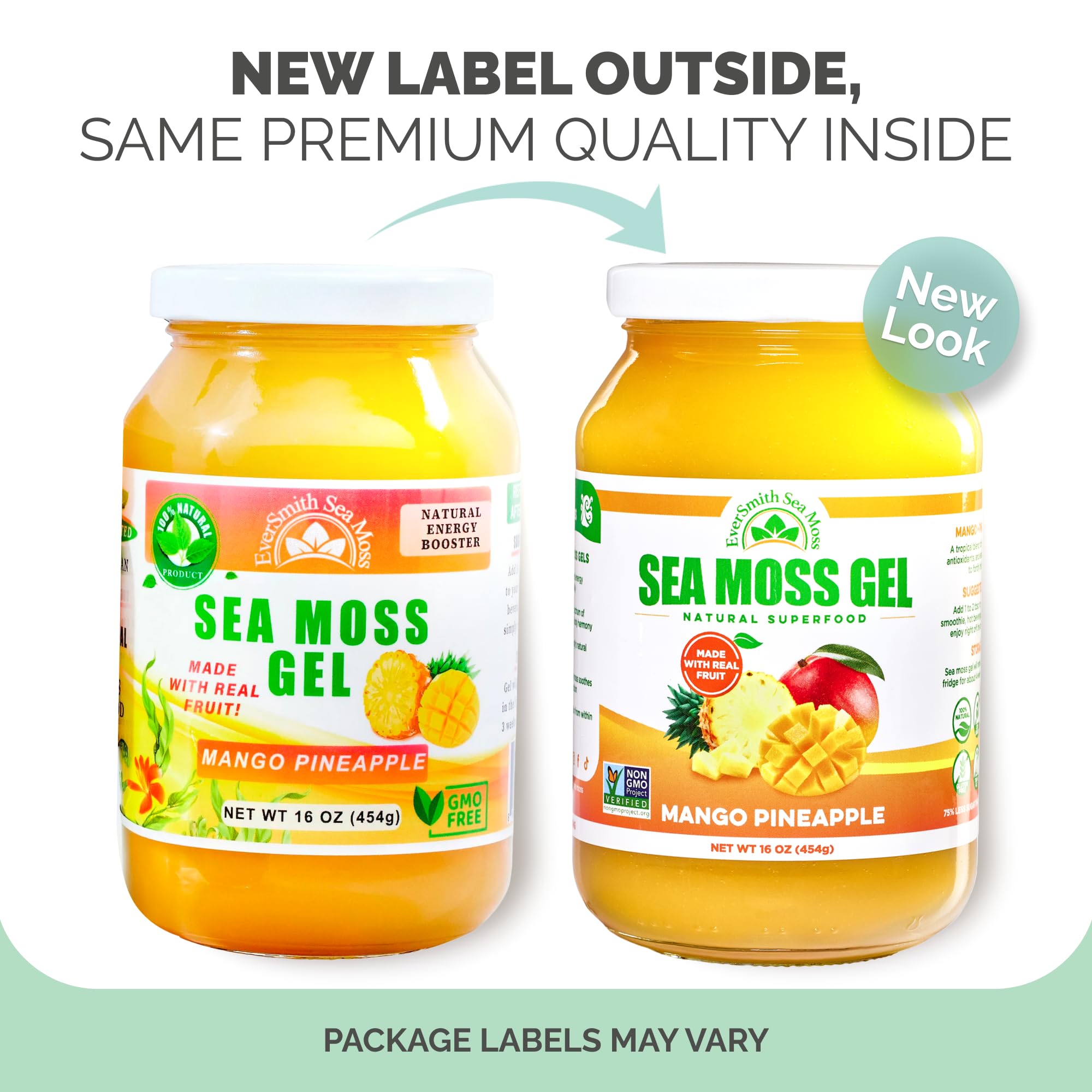 EverSmith Organics Sea Moss Gel 454g packaging