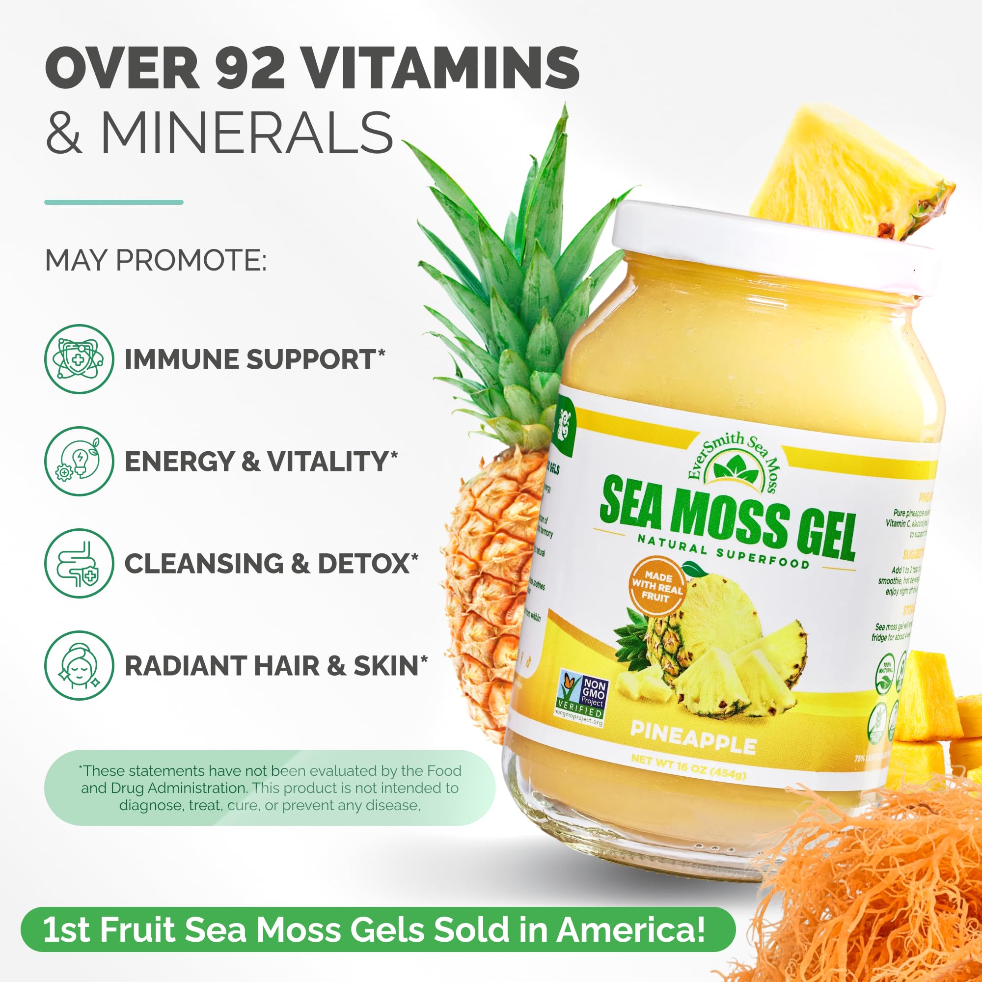 EverSmith Organics Sea Moss Gel 454g texture close-up