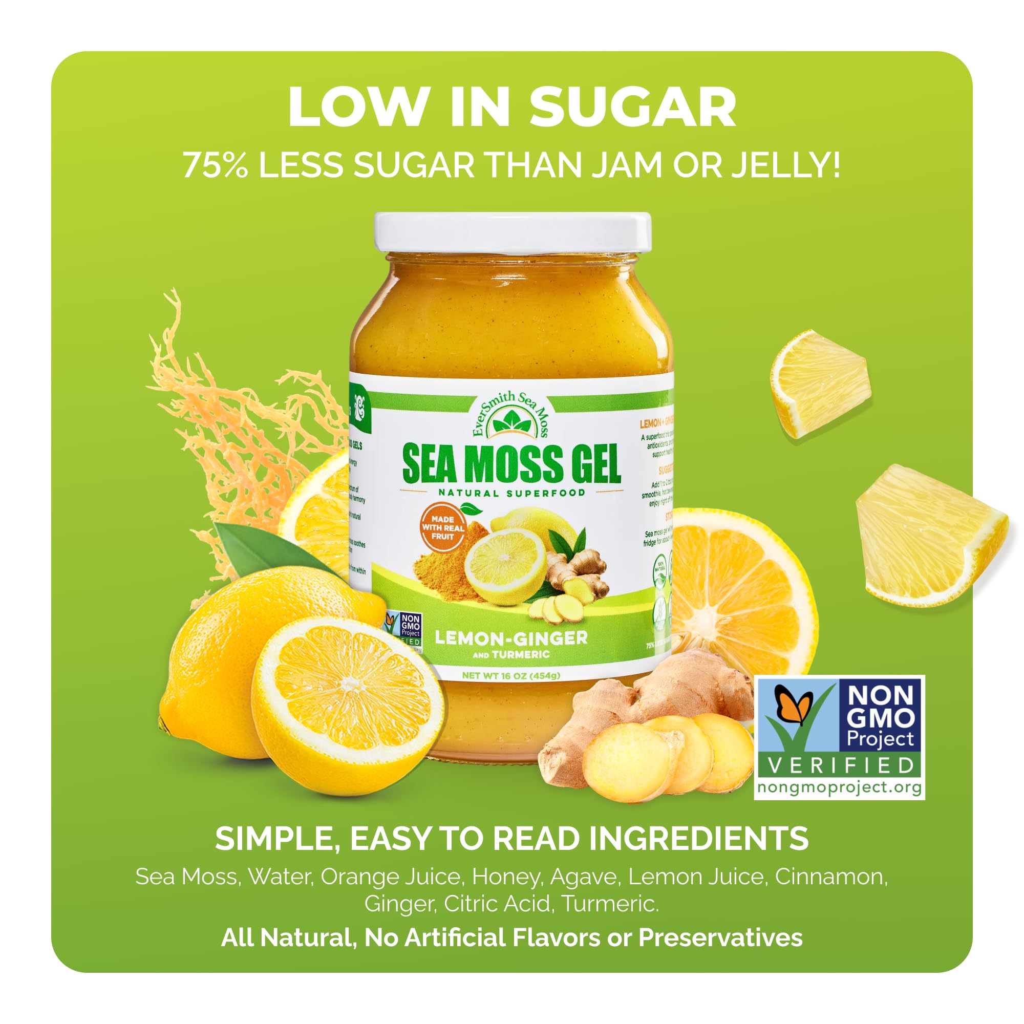 EverSmith Organics Sea Moss Gel on a kitchen counter
