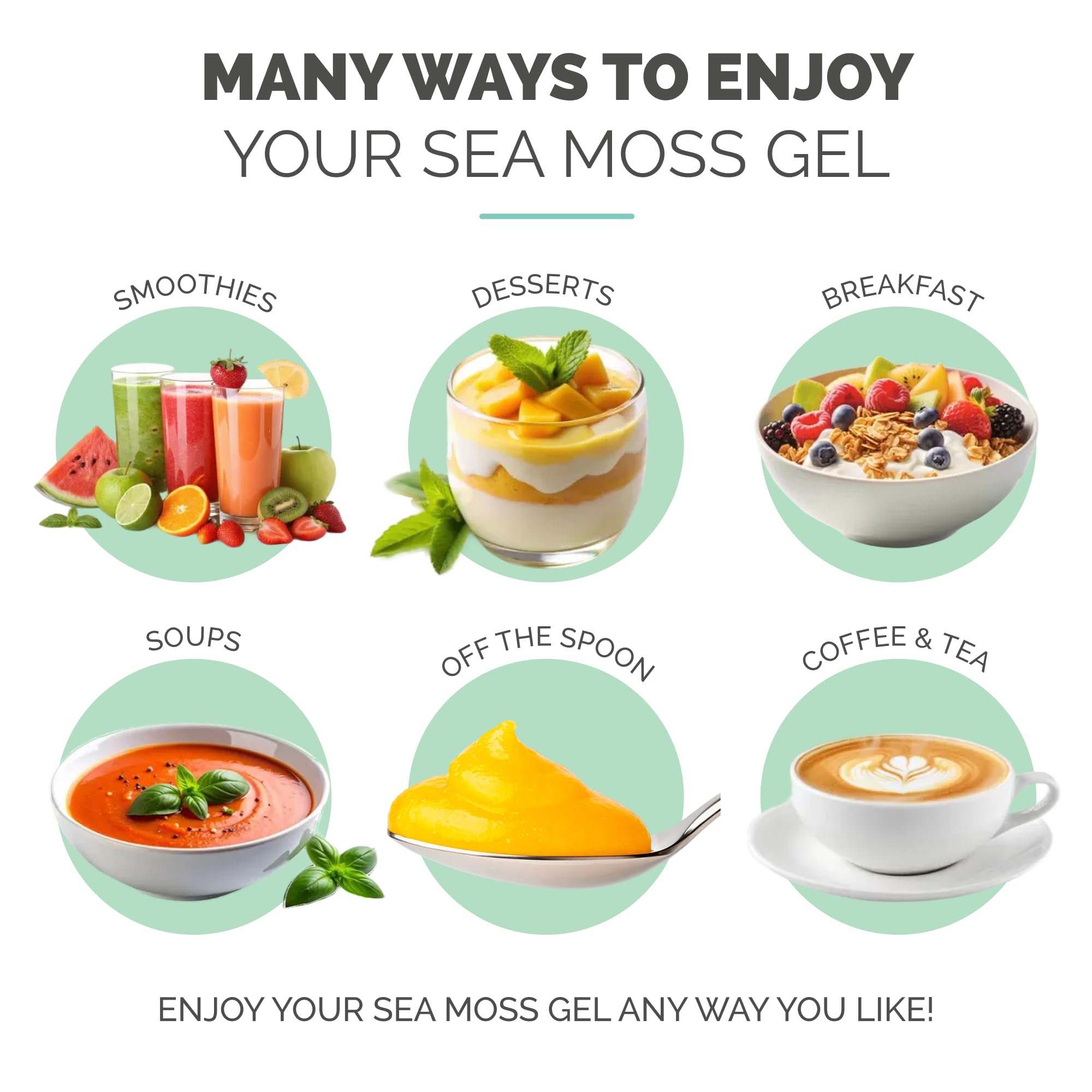 EverSmith Organics Sea Moss Gel with fresh fruits