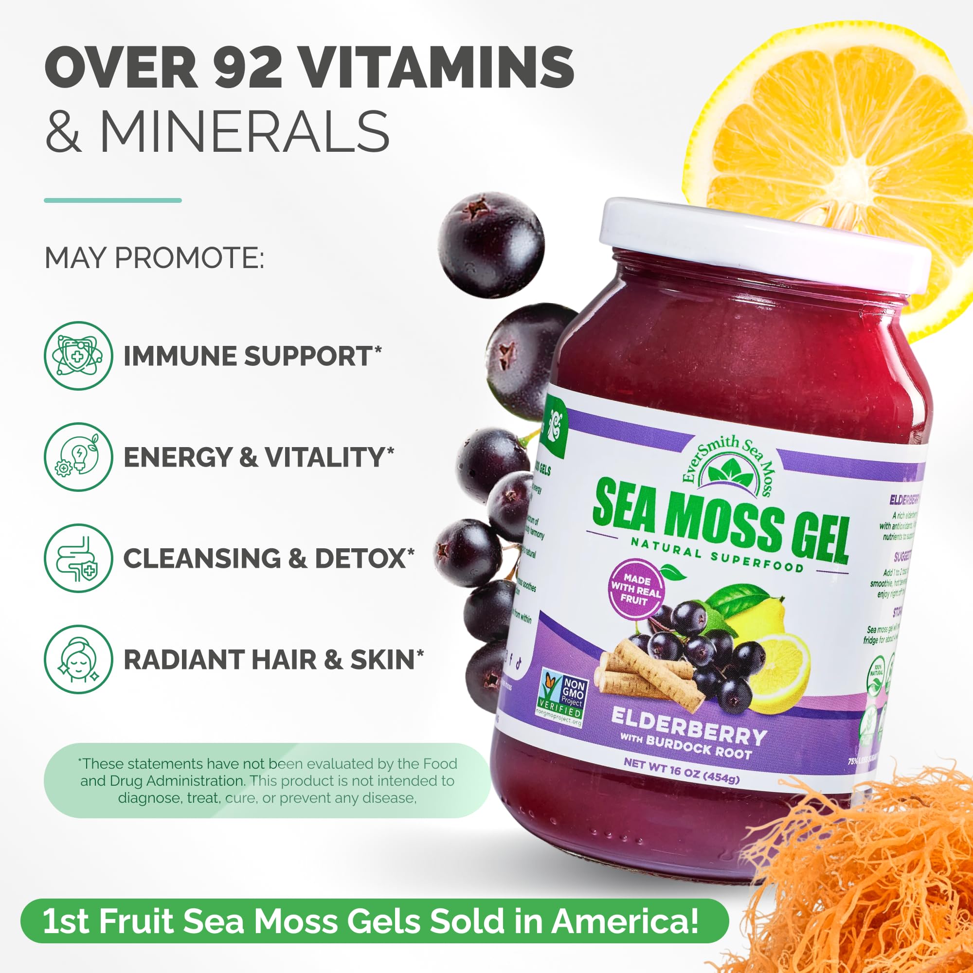 EverSmith Organics Wildcrafted Sea Moss Gel served in a bowl