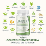 EVERVISION 14 in 1 Eye Supplement bottle side view