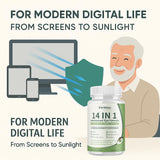 EVERVISION 14 in 1 Eye Supplement capsule in hand