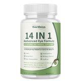 EVERVISION 14 in 1 Eye Supplement front view with packaging