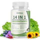 EVERVISION Eye Supplement 14-in-1 Advanced Formula 60 Capsules front view