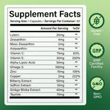 EVERVISION Lutein 14-in-1 Eye Support Supplement capsule close-up