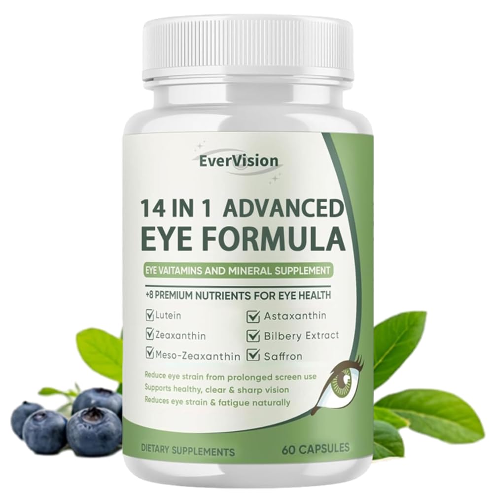 EVERVISION Lutein Eye Support Supplement 60 capsules front view