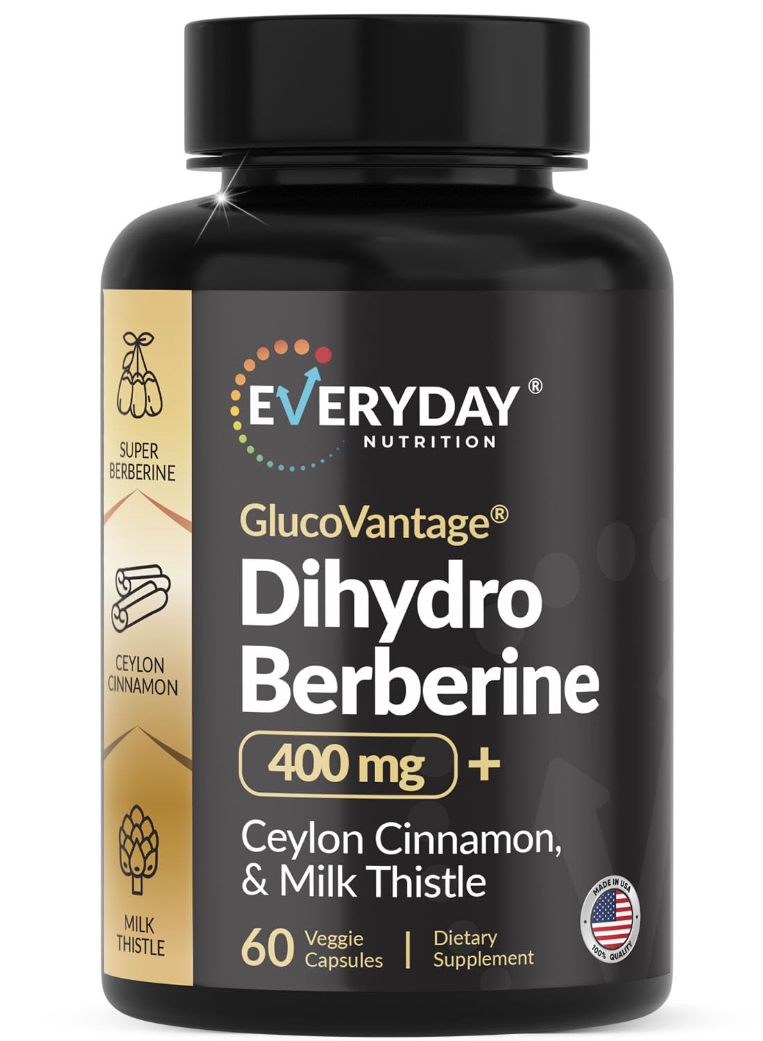 EVERYDAY NUTRITION Cinnamon Supplement front view