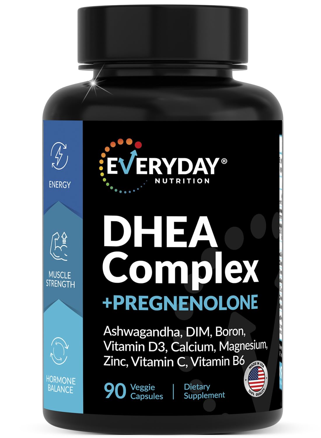 EVERYDAY NUTRITION DHEA Complex 200mg capsules front view