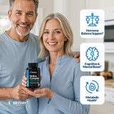EVERYDAY NUTRITION DHEA Complex capsules on a wooden table