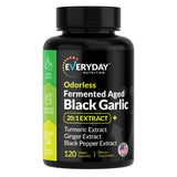 EVERYDAY NUTRITION Odourless Fermented Aged Black Garlic 20:1 Extract front view