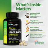 EVERYDAY NUTRITION Odourless Fermented Aged Black Garlic 20:1 Extract packaging