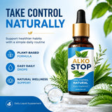 Eviskin ALKO STOP Drops 60ml bottle side view