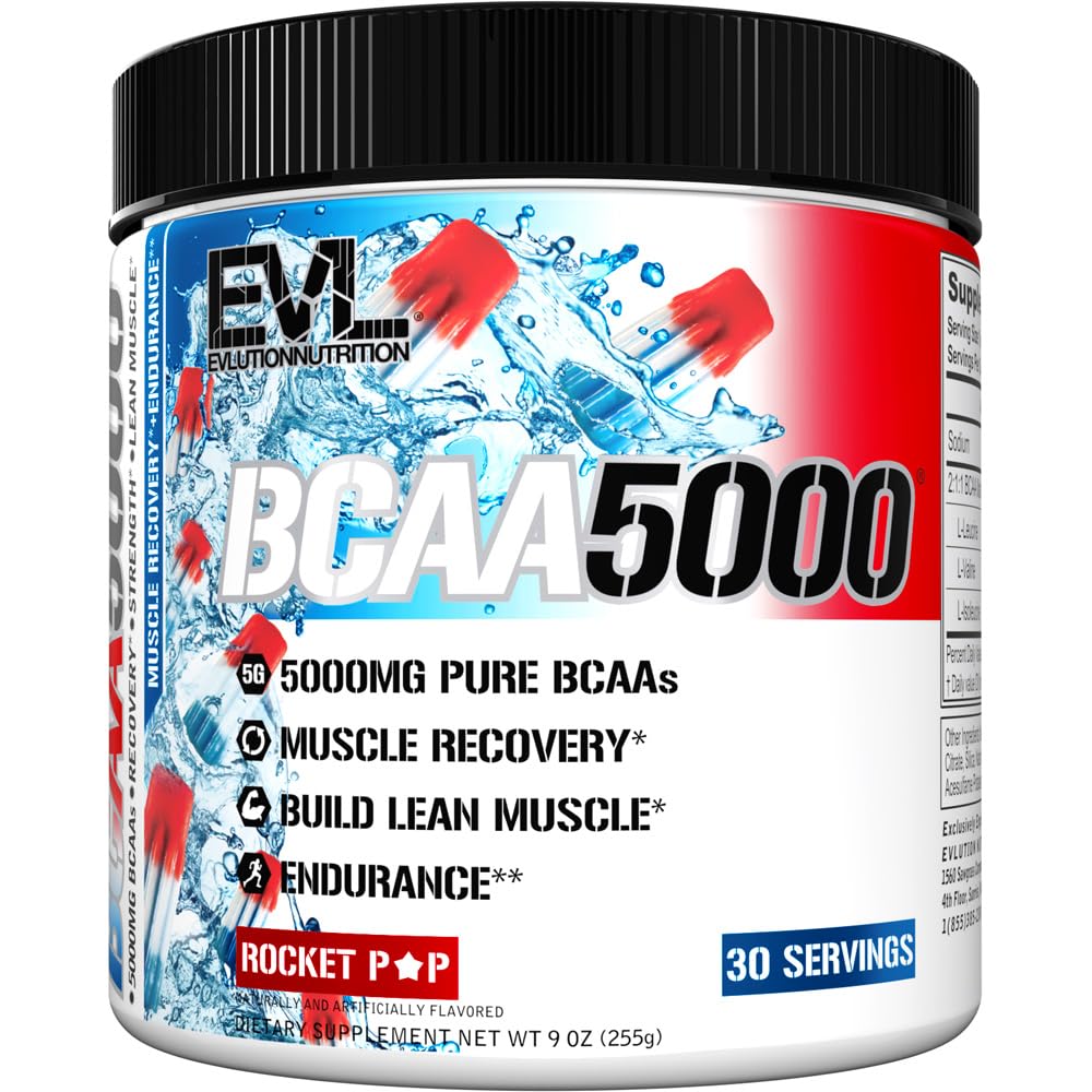 Evlution BCAA5000 Amino Acids Powder 255g front view