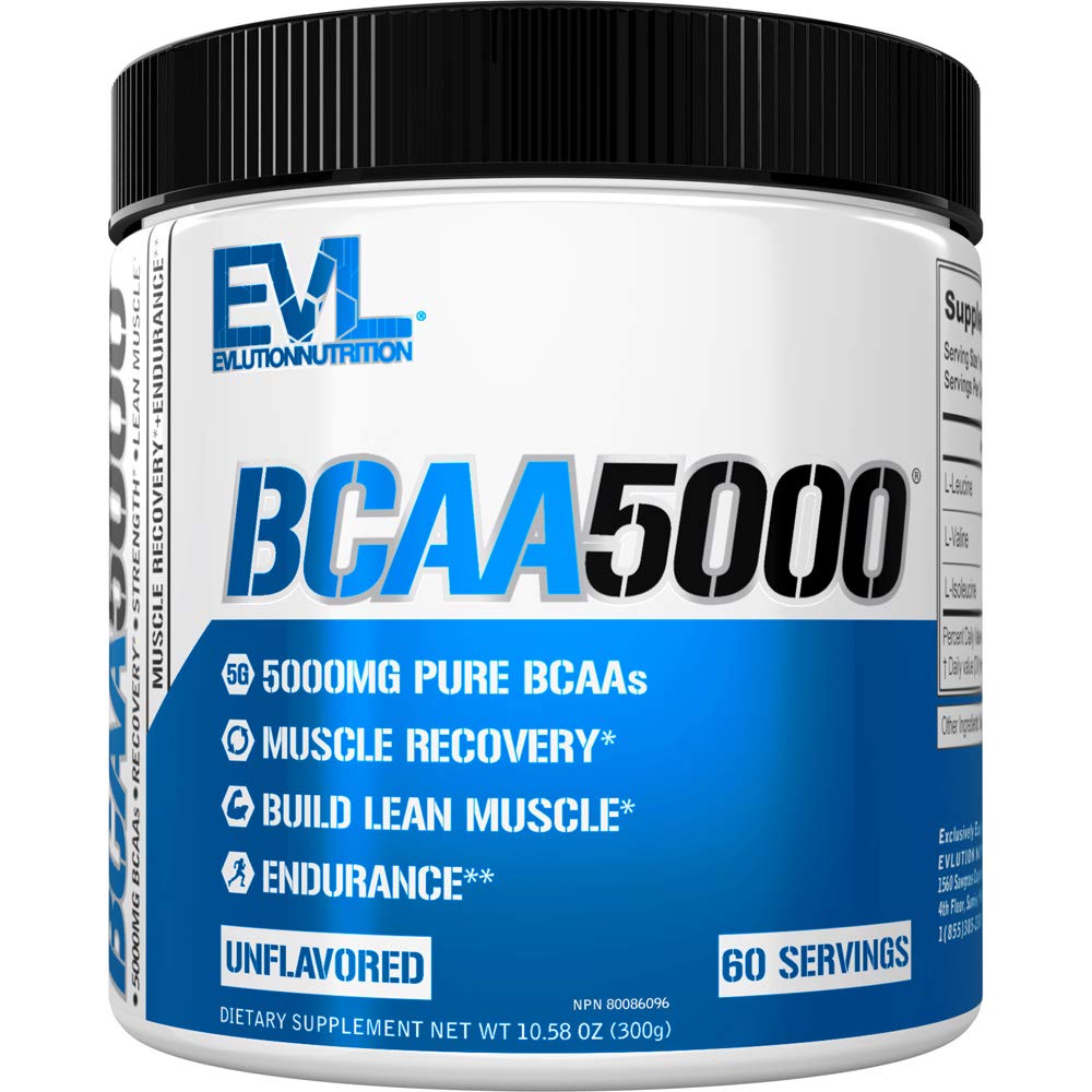 Evlution BCAA5000 Amino Acids Powder 360g front view