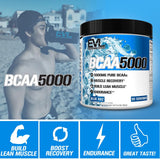 Evlution BCAA5000 showing the back label