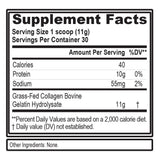 Evlution Collagen Peptides Powder side view with scoop