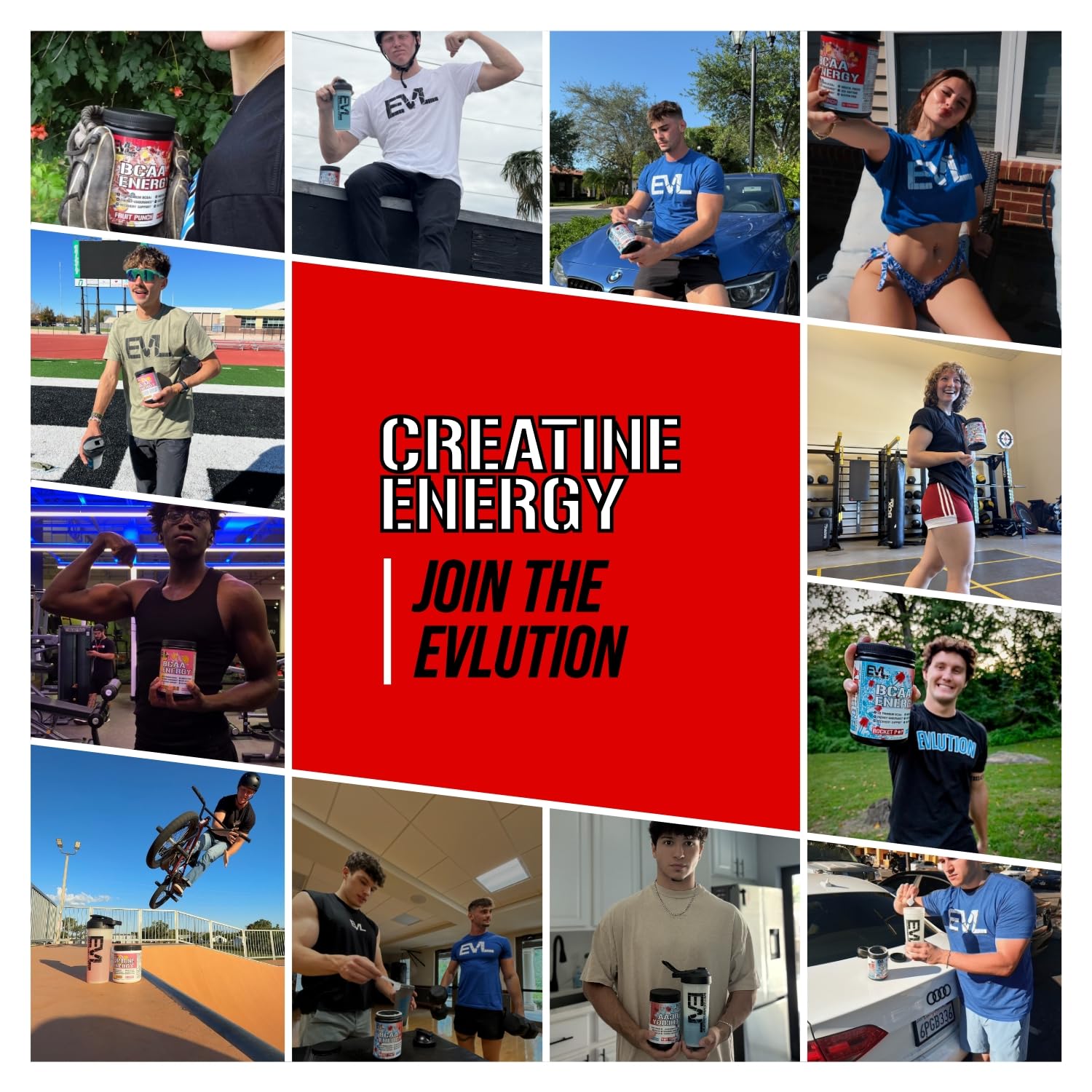 Evlution Creatine Energy Powder 258g product overview