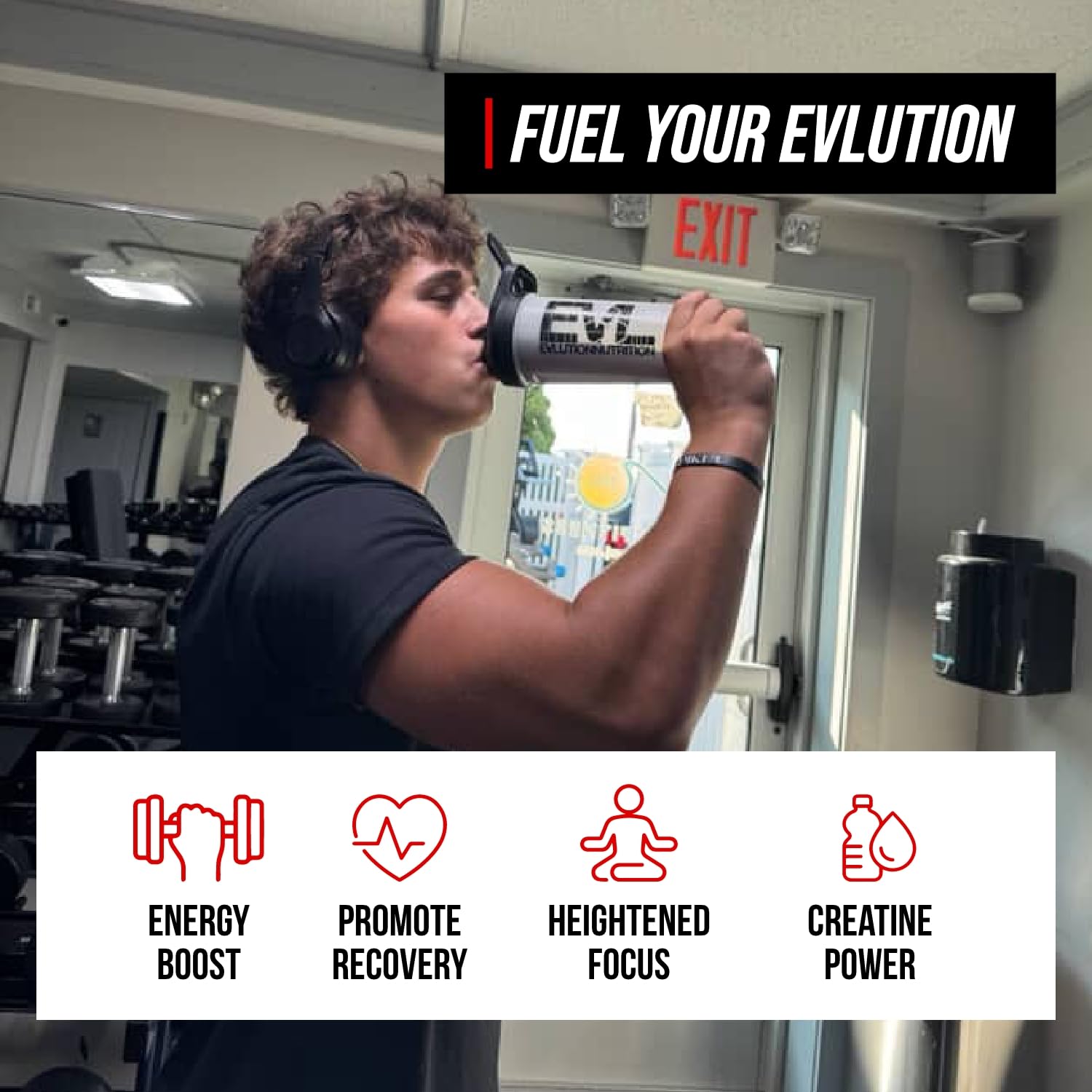 Evlution Creatine Energy Powder 282g nutritional information
