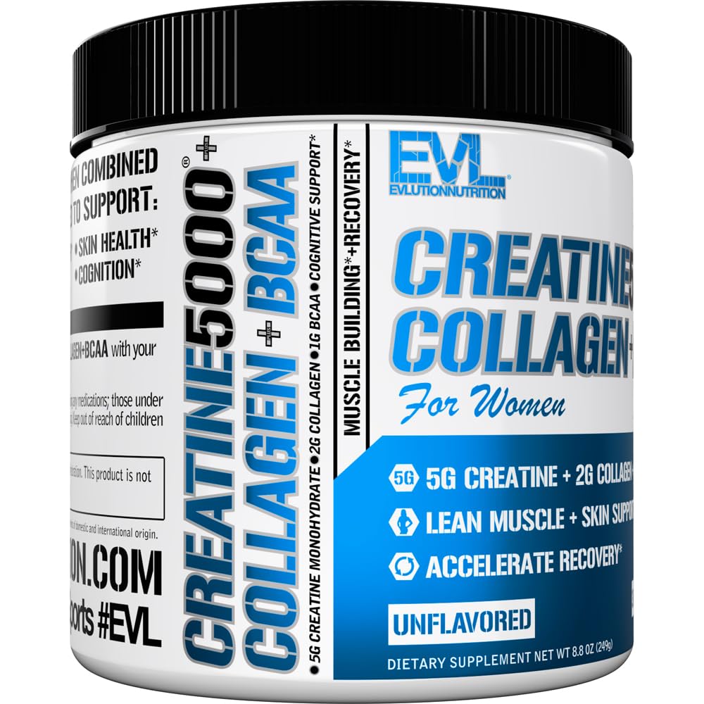 Evlution Creatine5000 + Collagen + BCAA Powder 249g lifestyle scene