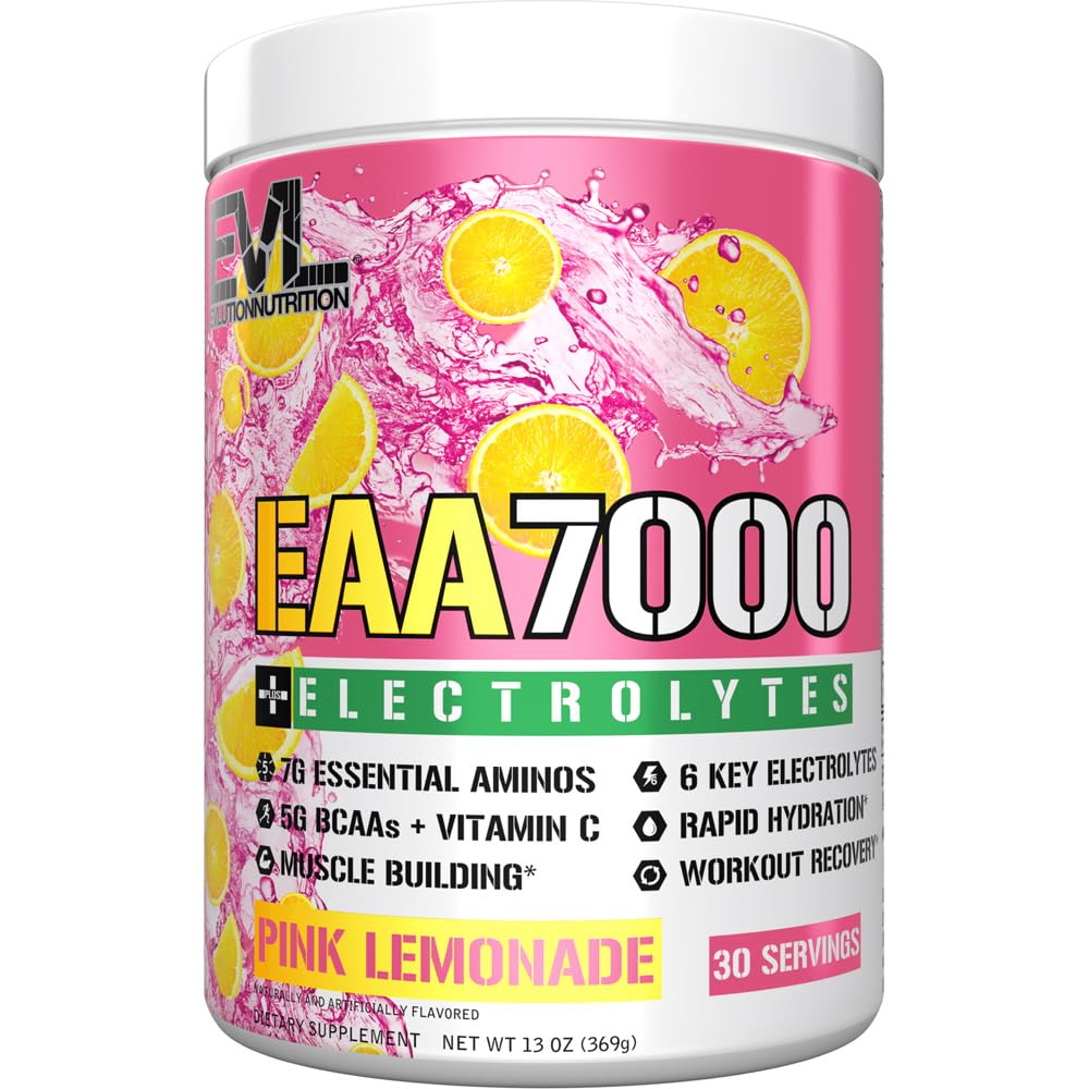 Evlution EAA7000 + Electrolytes supplement front view