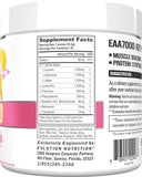 Evlution EAA7000 Essential Amino Acids Supplement back view with ingredients