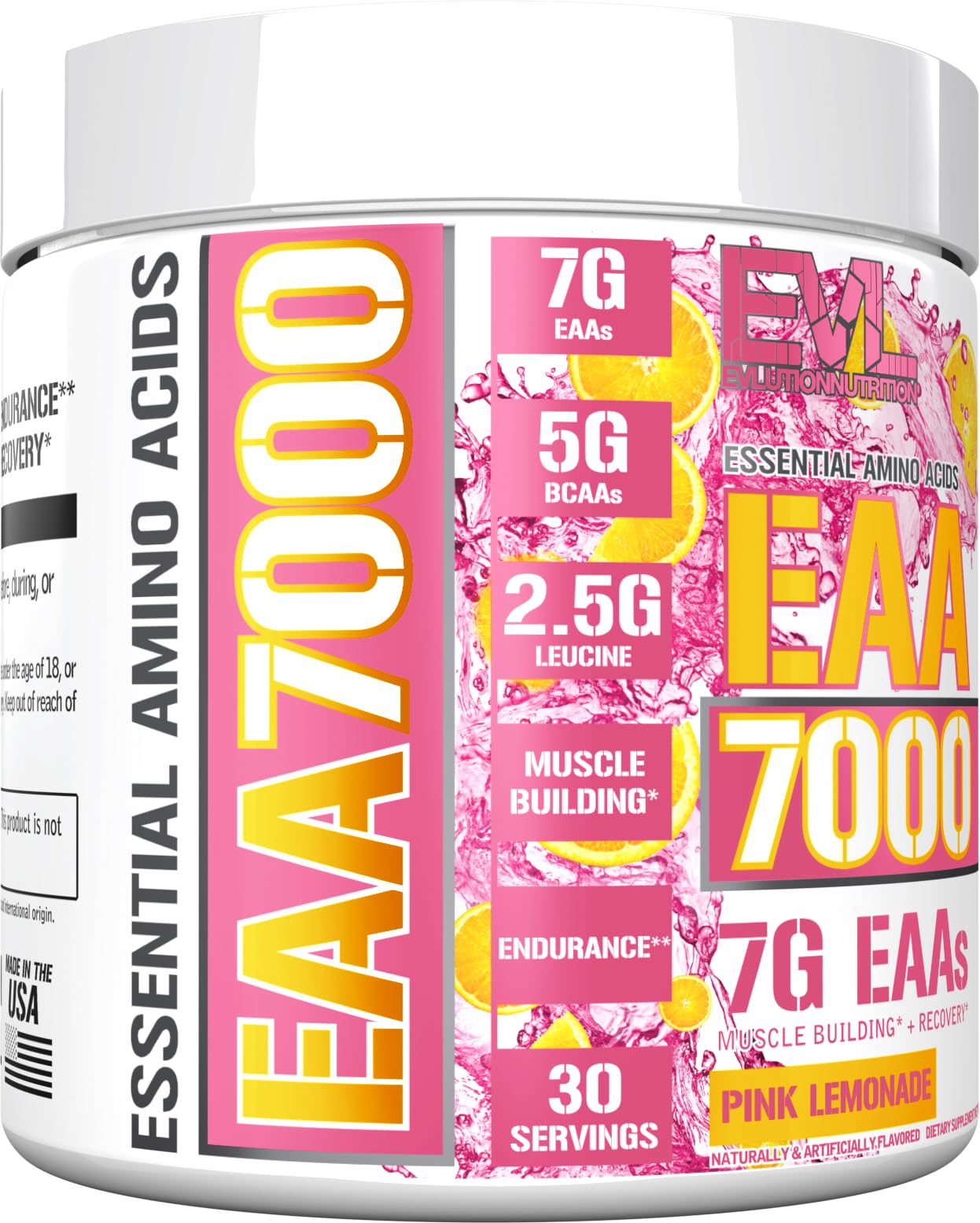 Evlution EAA7000 Essential Amino Acids Supplement in a lifestyle setting