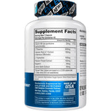 Evlution EVL daily wellness supplement side view with dosage information