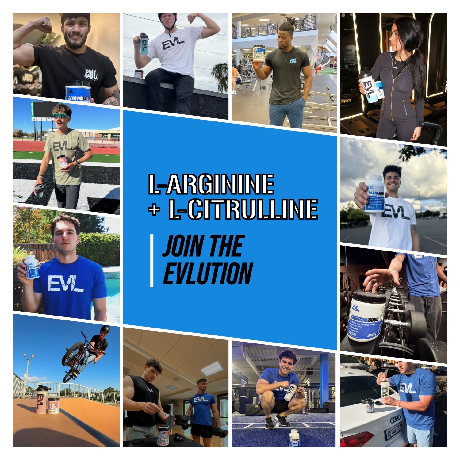 Evlution L-Arginine L-Citrulline Powder ingredients list
