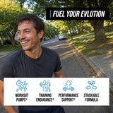 Evlution L-Arginine L-Citrulline Powder scoop and powder
