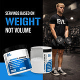 Evlution L-Arginine L-Citrulline Powder with gym equipment