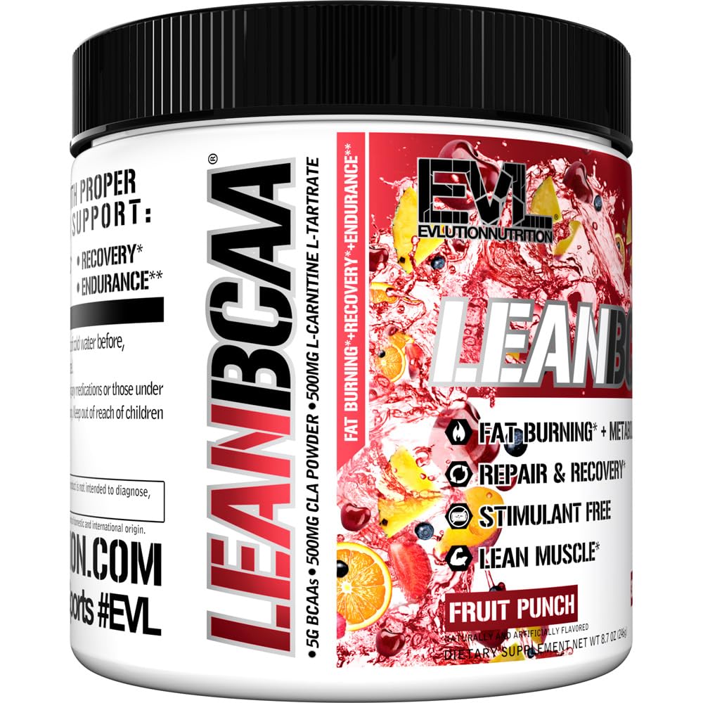Evlution Lean BCAA Amino Acid Powder ingredients list