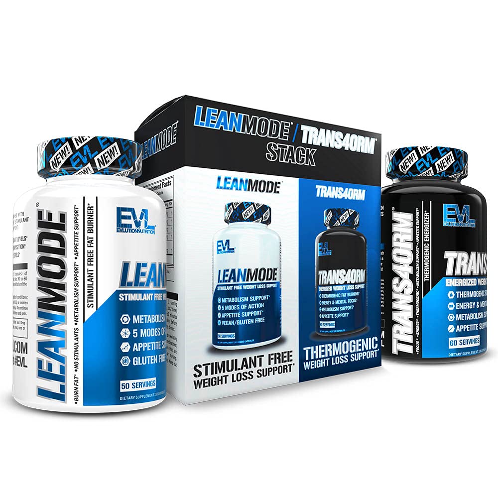 Evlution LeanMode & Trans4orm Fat Burner Stack front view