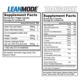 Evlution LeanMode & Trans4orm Fat Burner Stack side view