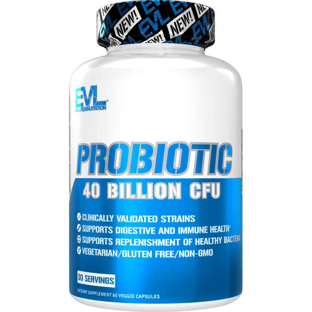 Evlution Probiotic Supplement bottle front view