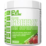 Evlution Stacked Greens Spirulina Powder front view packaging