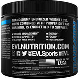 Evlution Trans4orm Fat Burner Powder 209g close-up of powder