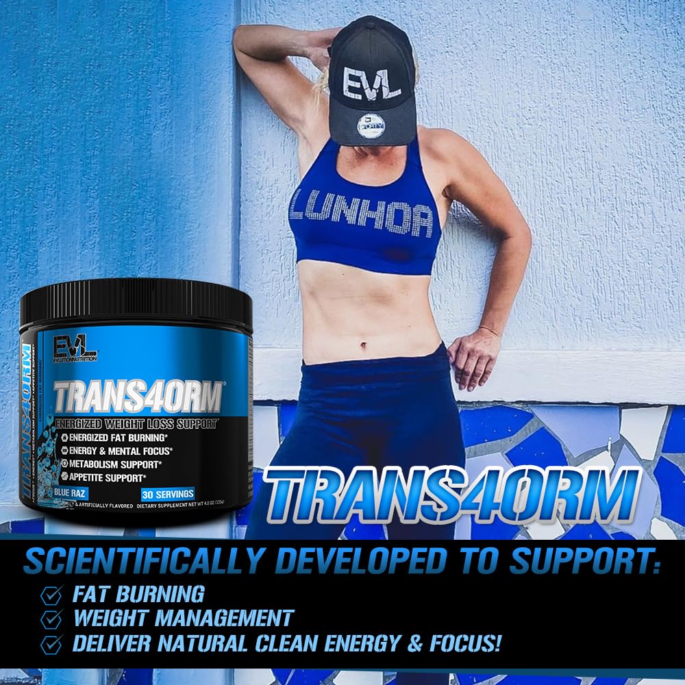 Evlution Trans4orm Fat Burner Powder 209g ingredients list