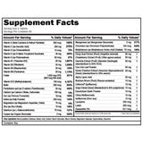 Evlution Women's Multivitamin 30 Capsules back view with ingredient list
