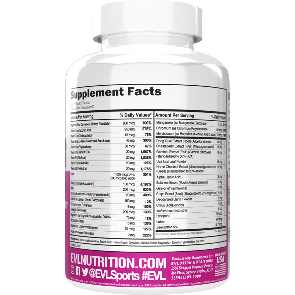 Evlution Women's Multivitamin 30 Capsules packaging front