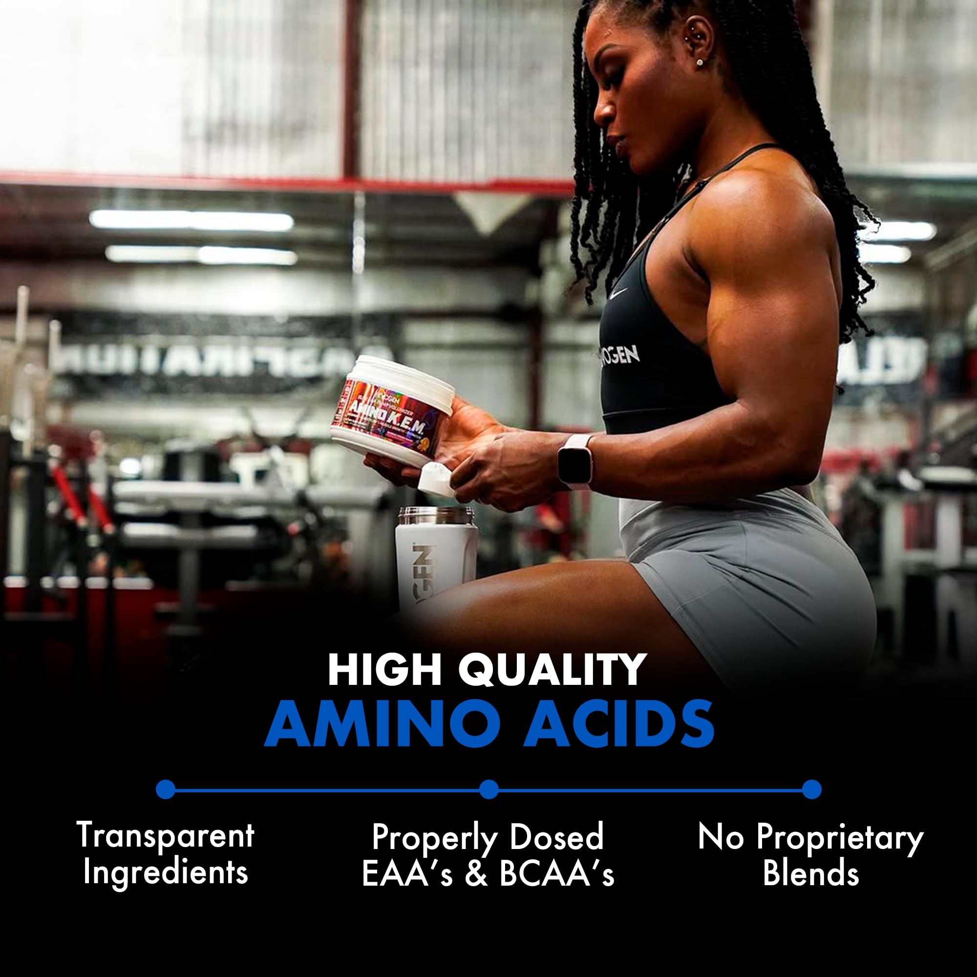 Evogen Amino Acids BCAAs 501g packaging