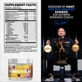 Evogen Amino Acids BCAAs 608g nutritional information
