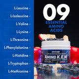 Evogen Amino K.E.M. EAA & BCAA Powder 492g lifestyle scene