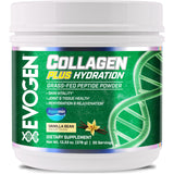 Evogen Collagen Plus Hydration 454g vanilla powder front view