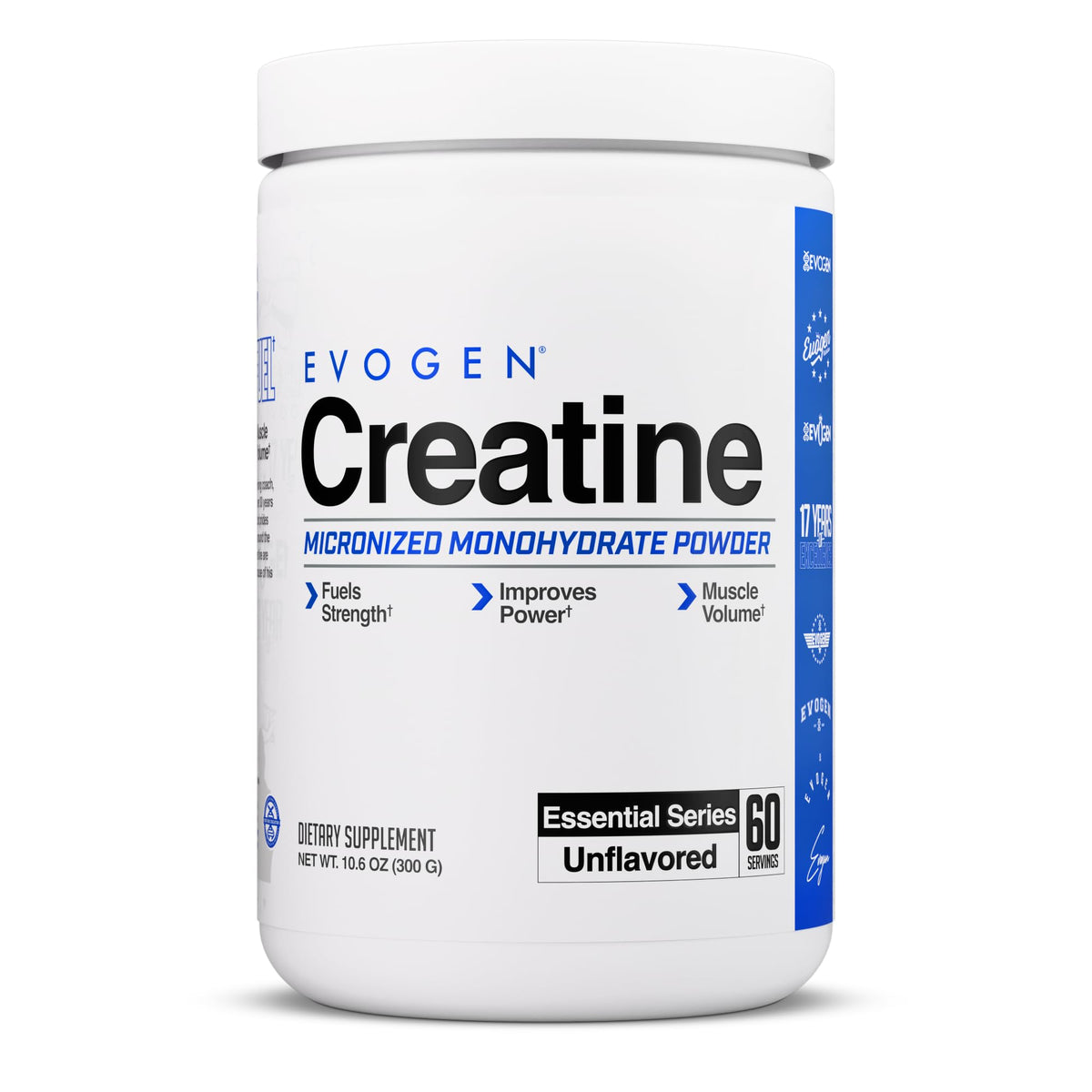 Evogen Creatine Monohydrate Powder 300g front view