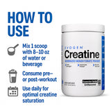 Evogen Creatine Monohydrate Powder 300g in lifestyle setting