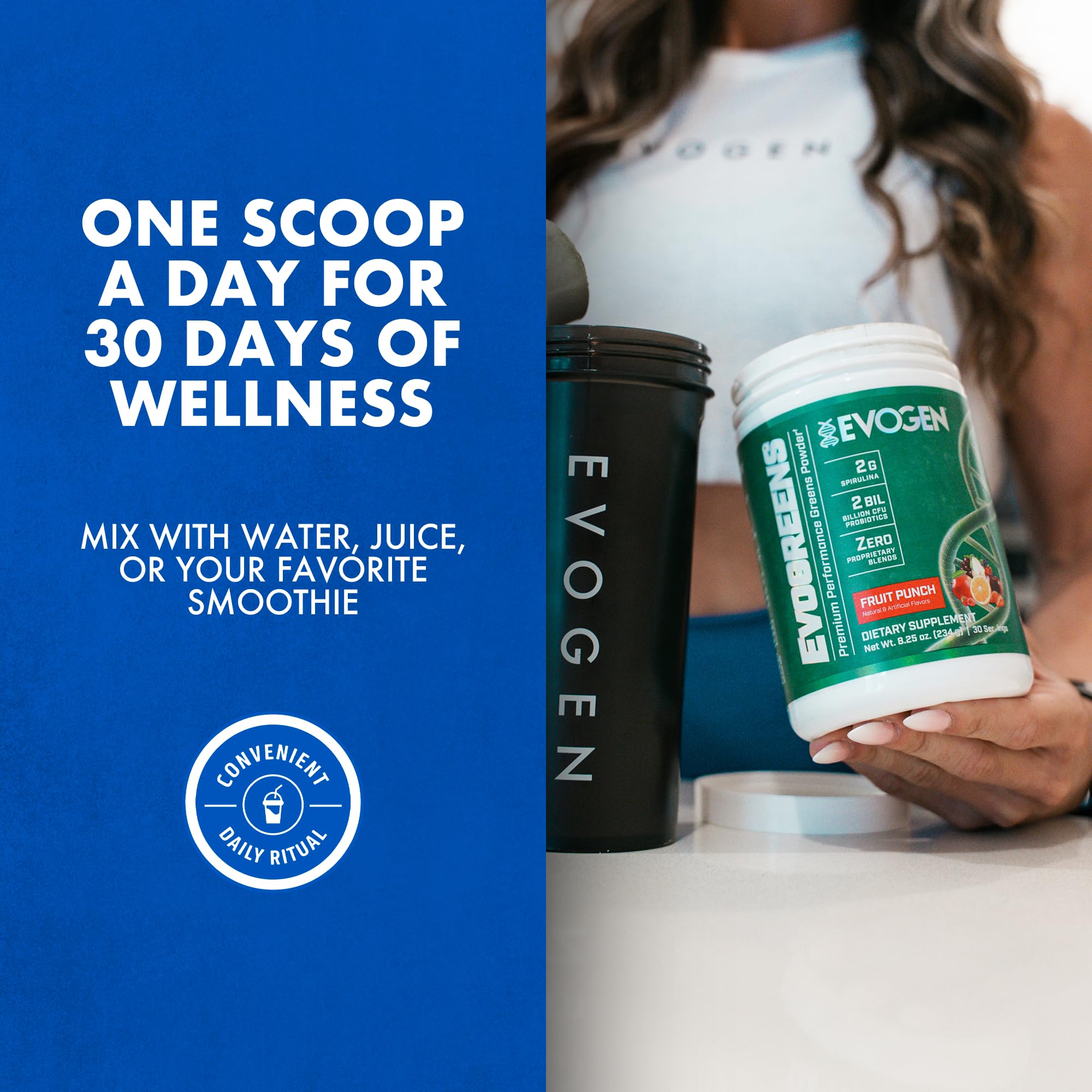 Evogen Evogreens Organic Spirulina Superfood Powder 340g ingredients list