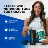 Evogen Evogreens Organic Spirulina Superfood Powder 340g scoop