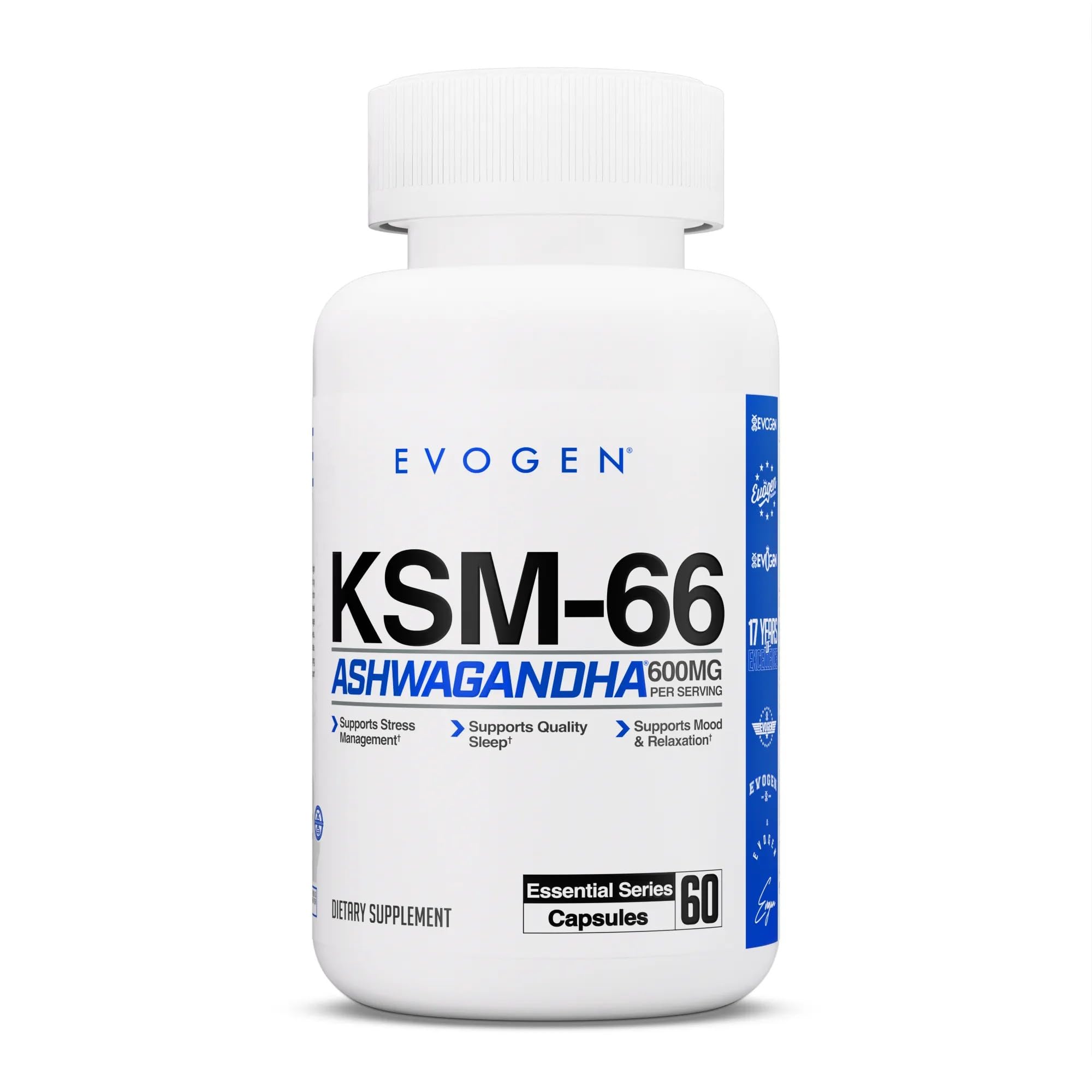 Evogen KSM-66 Ashwagandha supplement front view
